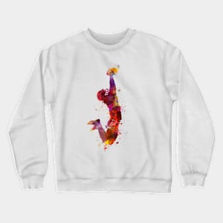 American football in watercolor Crewneck Sweatshirt